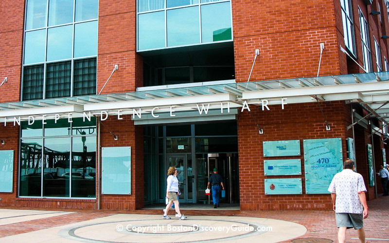 Entrance to Independence Wharf parking garage Entrance to Independence Wharf parking garage