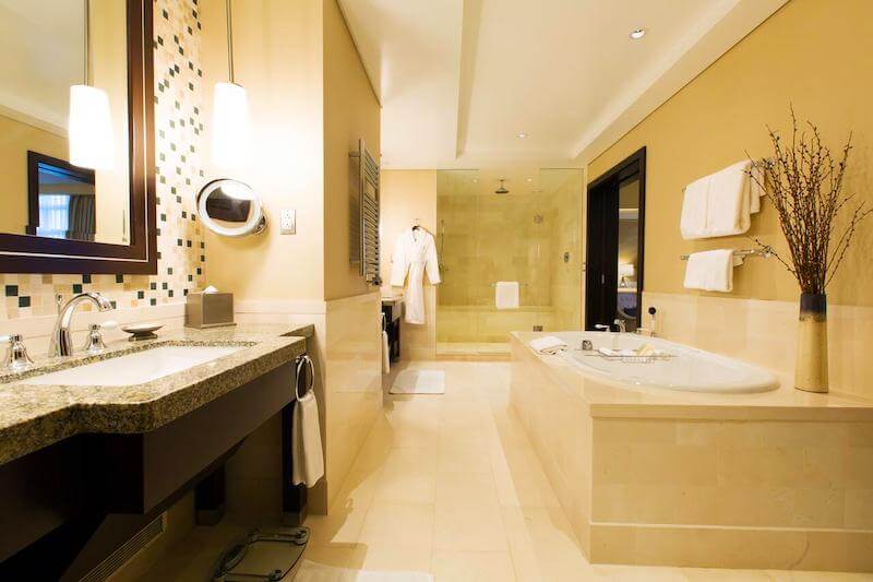 Luxurious bathroom at the InterContinental Boston