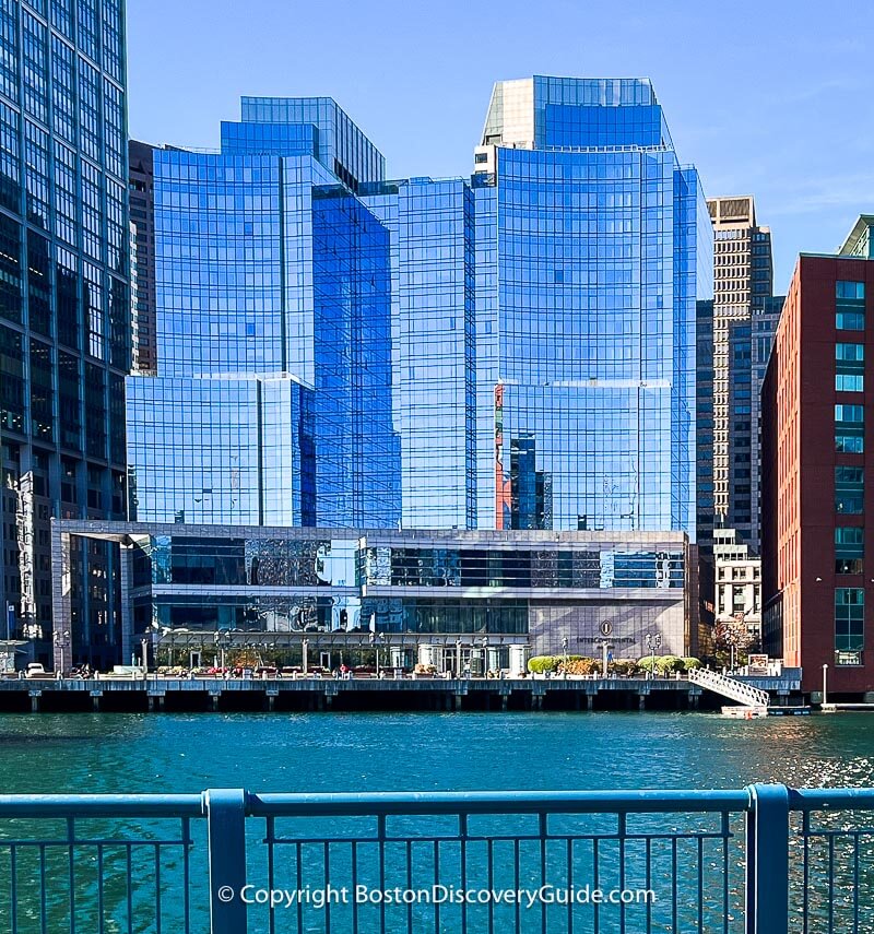 InterContinental Hotel Boston overlooking Boston Harbor