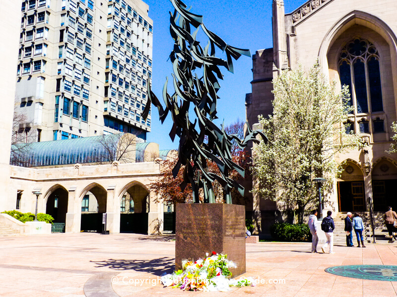 Memorial to Lu Lingzi, 23 years old, at Boston University's Free at Last sculpture commemorating BU graduate Dr Martin Luther King Jr Memorial to Lu Lingzi, 23 years old, at Boston University's Free at Last sculpture commemorating BU graduate Dr Martin Luther King Jr