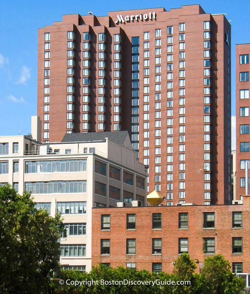 Boston Marriot Cambridge view overlooking the Charles River