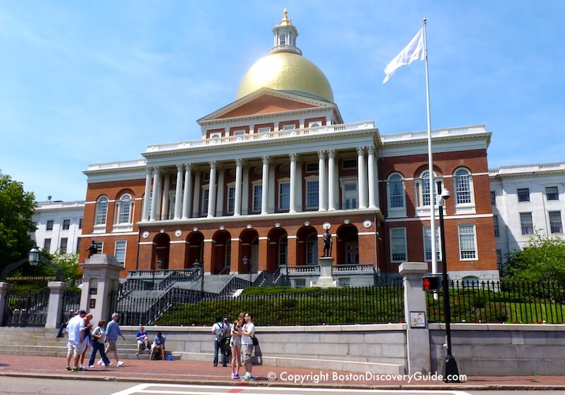 Massachusetts State House on Beacon Hill Massachusetts State House on Beacon Hill