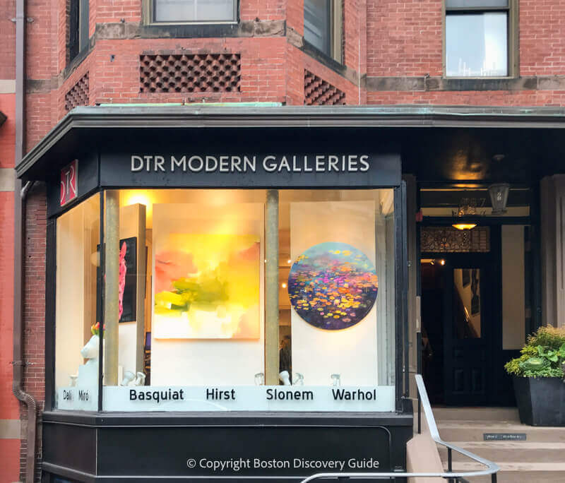 Newbury Street art gallery