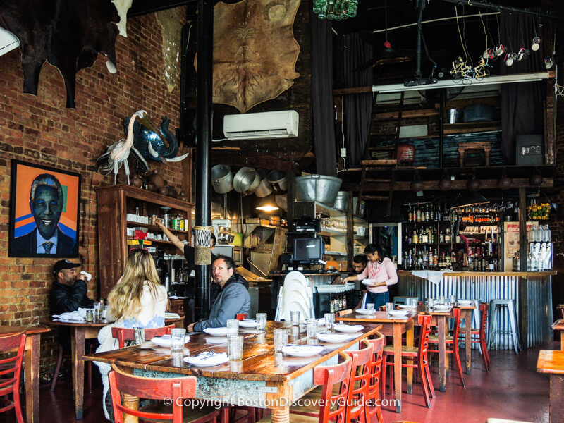 Bistro in New York's Lower East Side neighborhood Bistro in New York's Lower East Side neighborhood