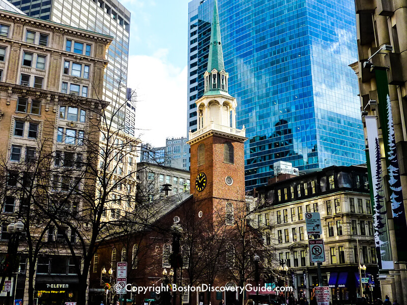 Old South Meeting House viewed from School Street Old South Meeting House viewed from School Street
