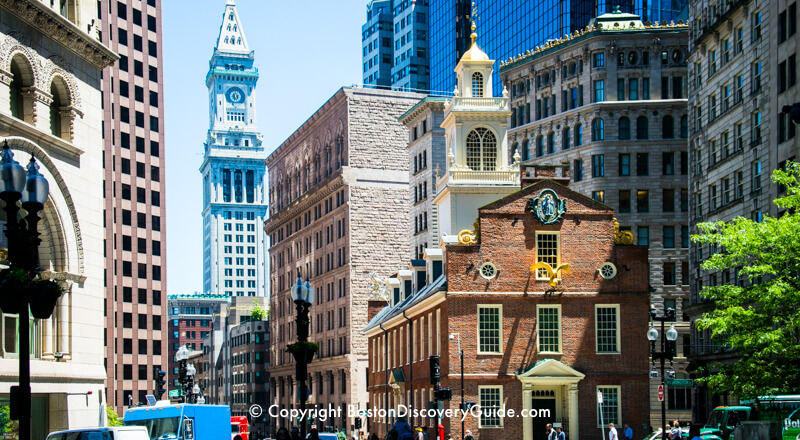Boston's Old State House, where Patriots shouted, "No Taxation without Representation!" Boston's Old State House, where Patriots shouted, "No Taxation without Representation!"