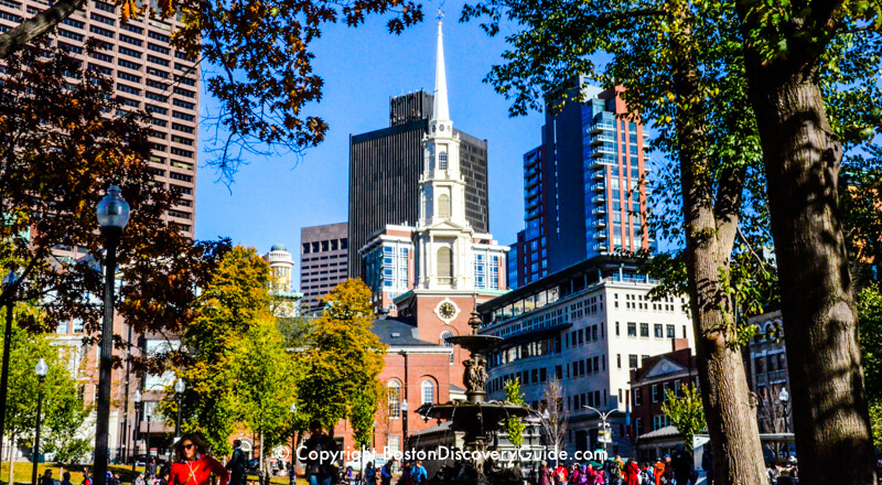Park Street Church viewed from Boston Common Park Street Church viewed from Boston Common