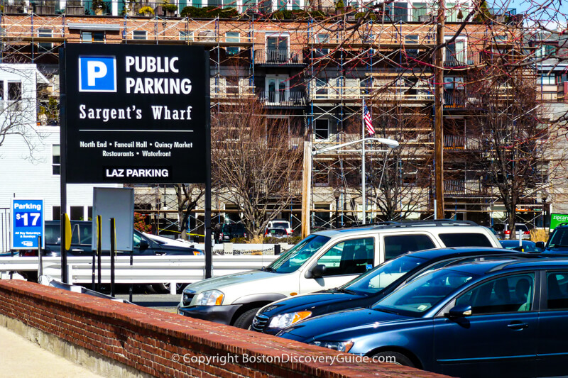 Sargent's Wharf parking lot in Boston's North End