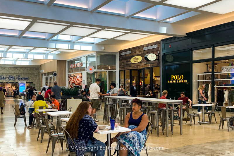 Seating for nearby Num Pang and Anna's Taqueria casual eateries Seating for nearby Num Pang and Anna's Taqueria casual eateries
