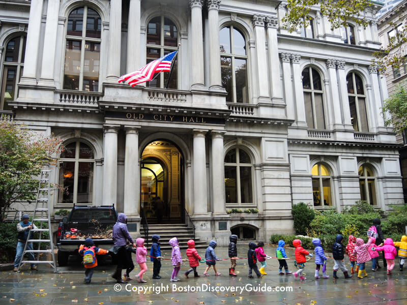 Old City Hall, built on the original site of Boston Latin School