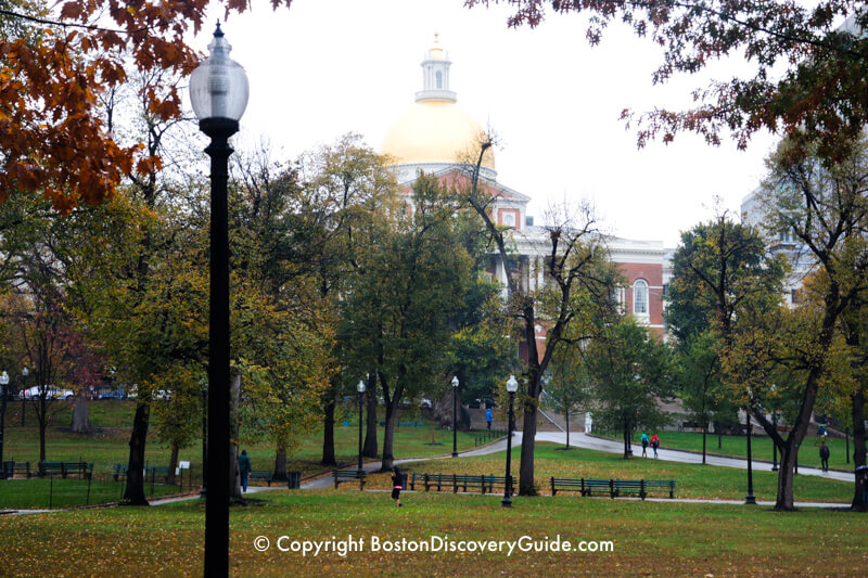 Massachusetts State House on Beacon Hill 