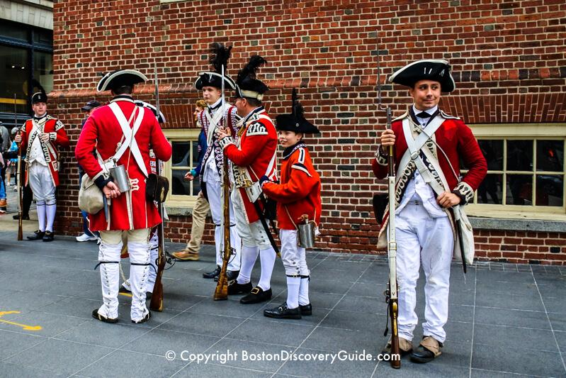 Colonial reenactors during Boston's Harborfest 