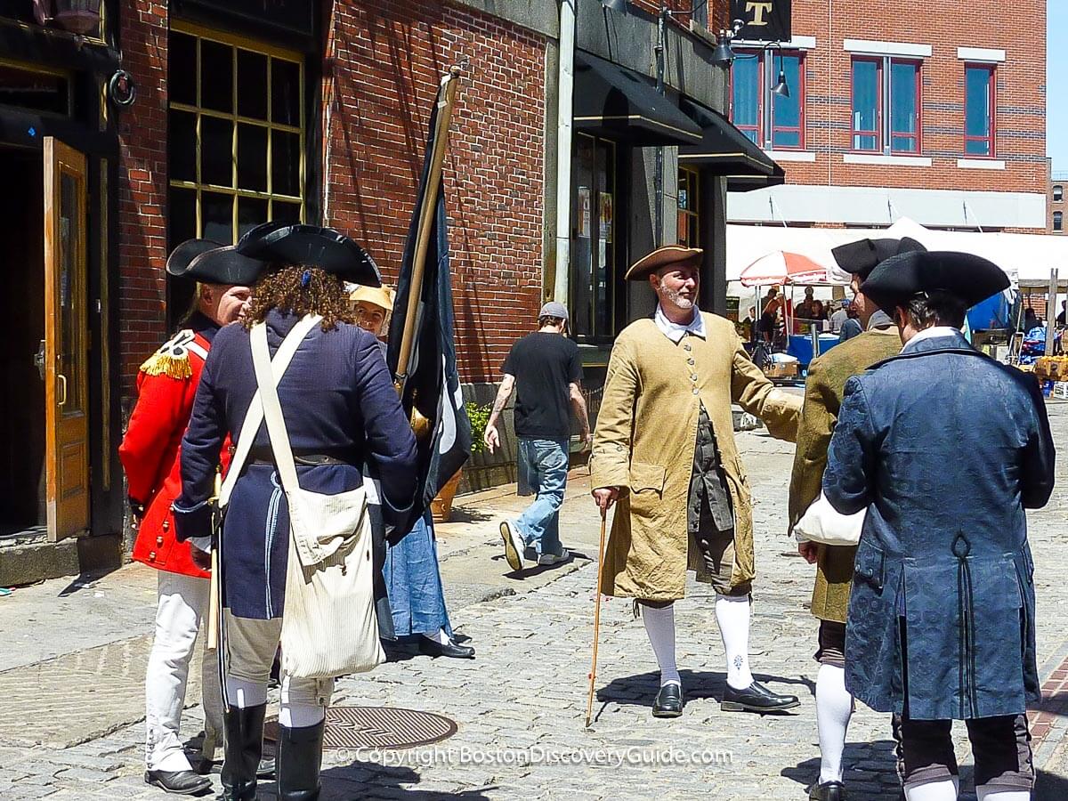 Colonial reenactors during Boston's Harborfest 