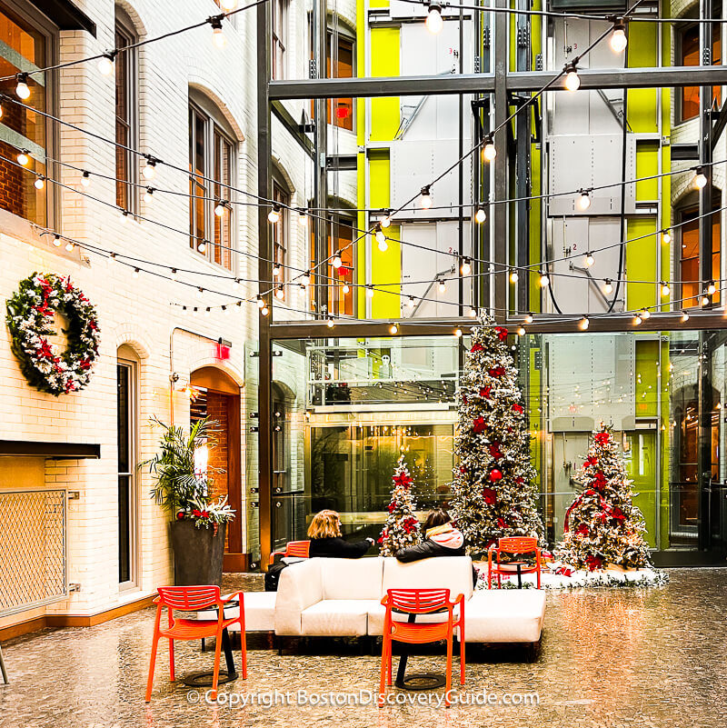 Lobby seating at Residence Inn Seaport