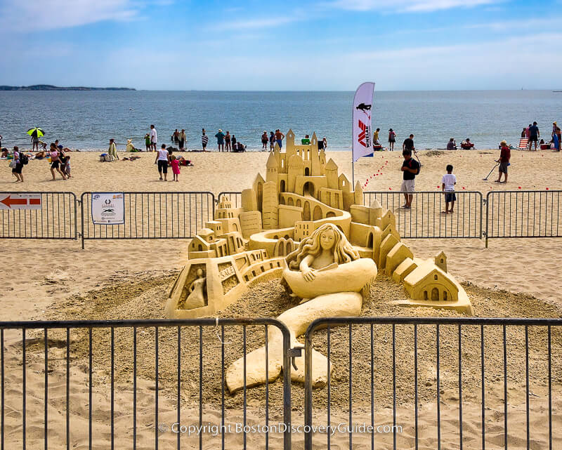 Sand sculpture at Revere Beach near Boston MA