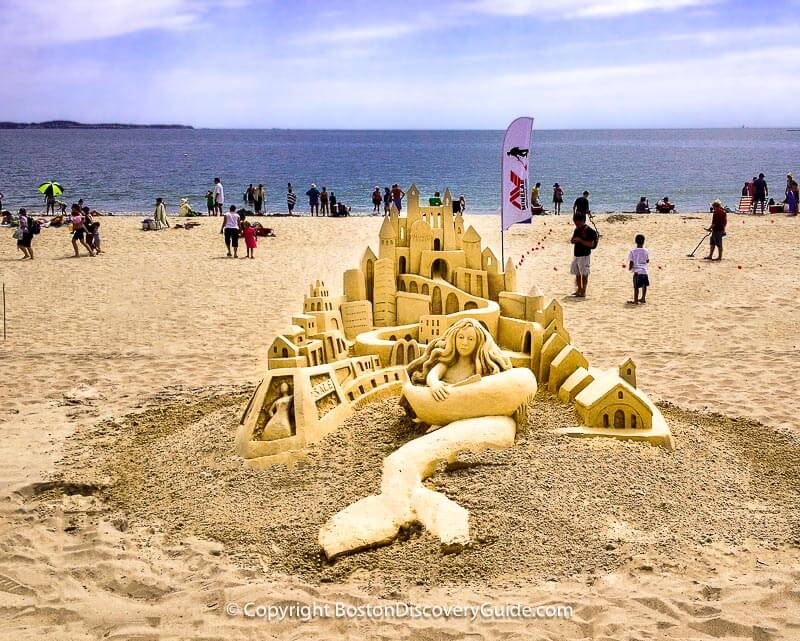 Sand sculpture at Revere Beach near Boston MA