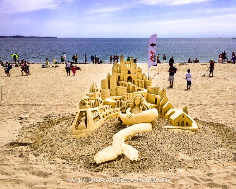 Sand sculpture at Revere Beach near Boston MA Sand sculpture at Revere Beach near Boston MA
