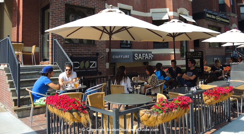 Scoozi outdoor dining area Scoozi outdoor dining area