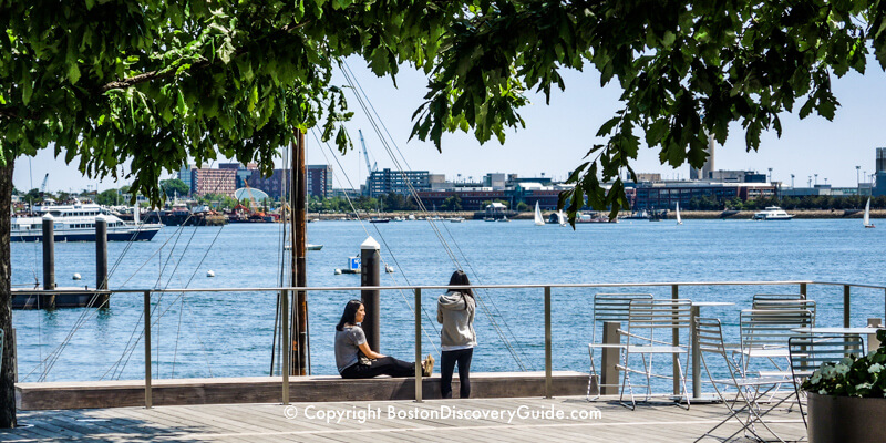 Tranquil moment on the South Boston Waterfront