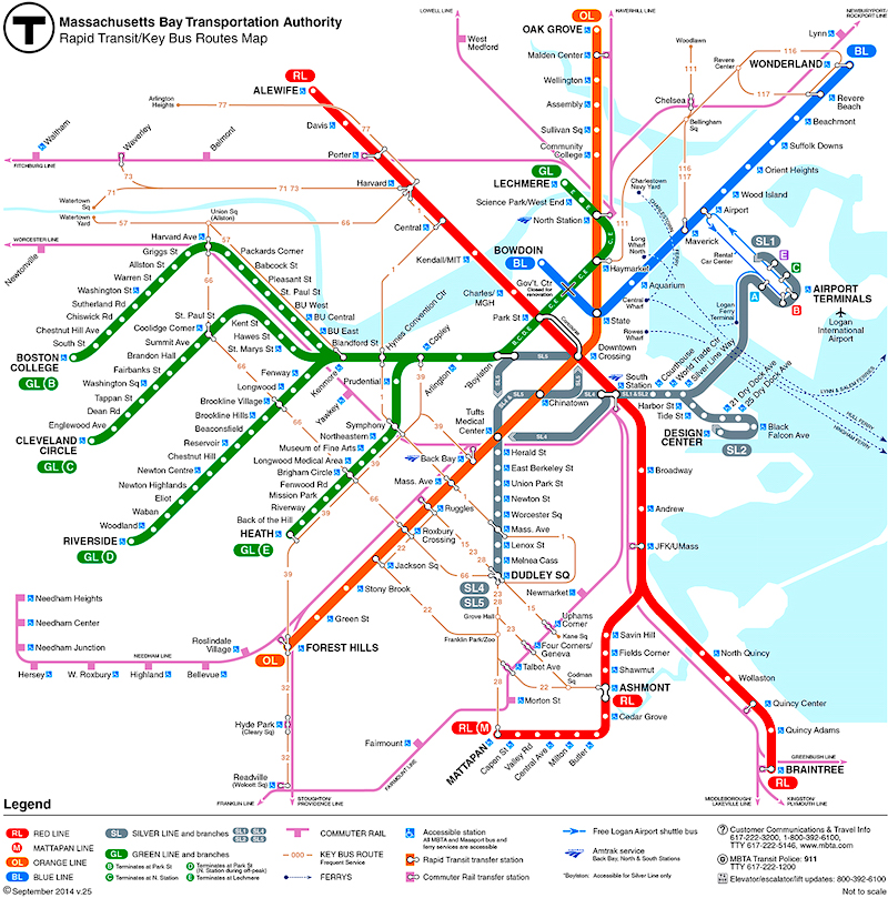 Boston Subway Map