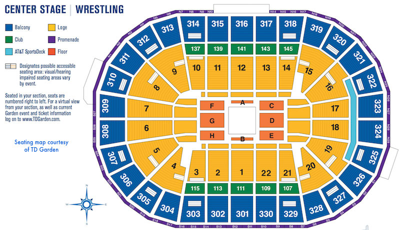 Td Arena Seating Chart