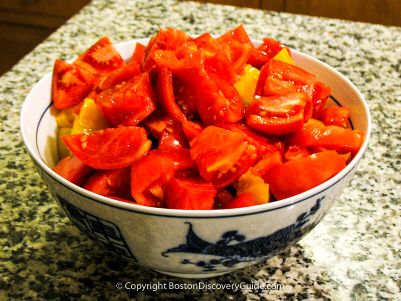 Chopped tomatoes Chopped tomatoes
