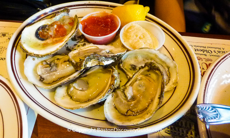 Oysters at Union Oyster House in Boston