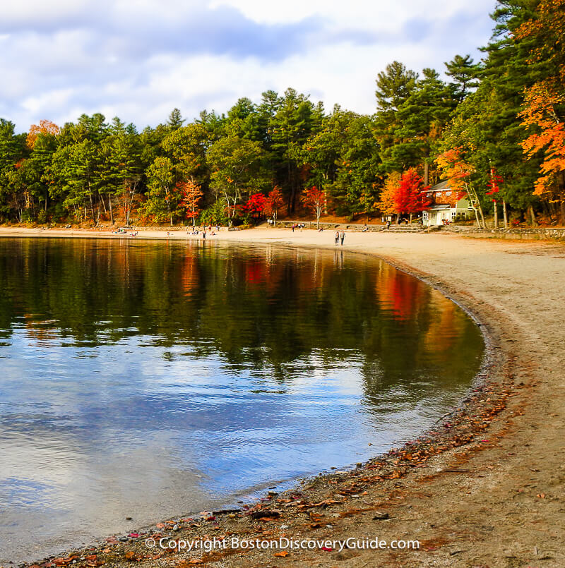 Walden Pond in October Walden Pond in October