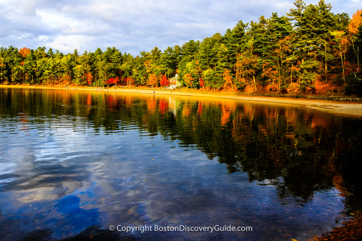 Walden Pond in October Walden Pond in October