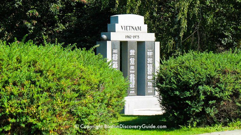 Vietnam War Memorial in the Fenway neighborhood