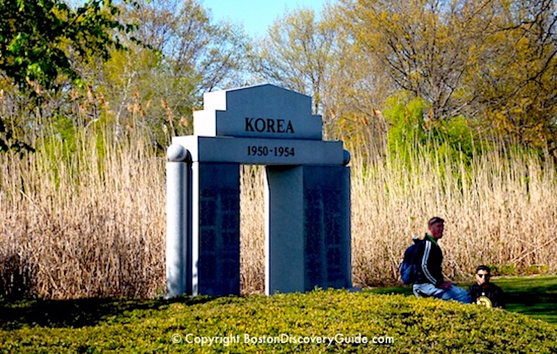 Korean War Memorial near the Fens