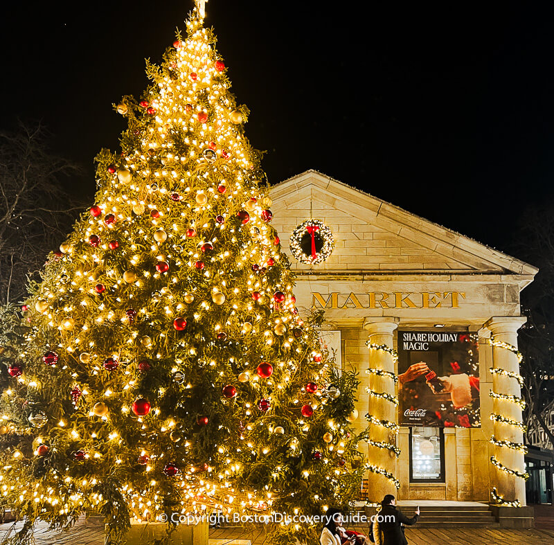 Christmas tree at Faneuil Marketplace