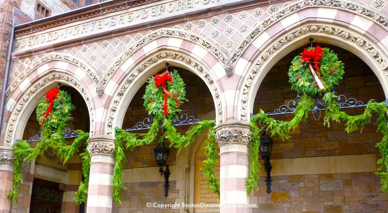 Boston je Starý Jižní Kostel na Newbury Street v Back Bay