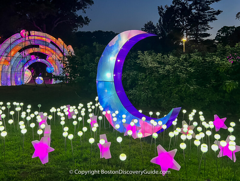 Celestial lights at Franklin Park Zoo's Boston Lights festival