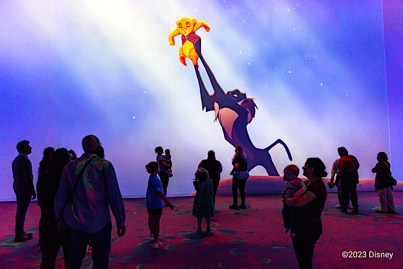 Scene from the Lion King at Immersive Lighthouse ArtSpace in Boston - Photo credit: Lyle Flubacker Scene from the Lion King at Immersive Lighthouse ArtSpace in Boston - Photo credit: Lyle Flubacker