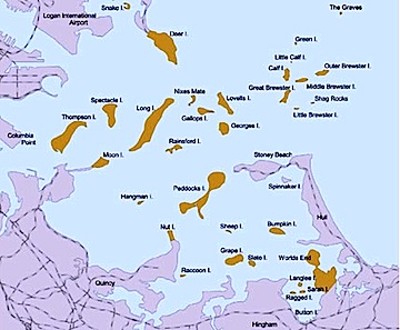 Boston Harbor Island Ferry Map Boston Harbor Island Ferry Map