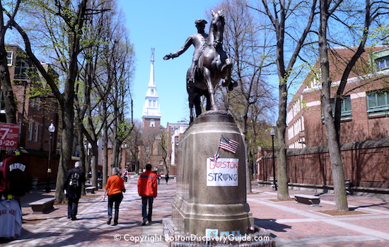 Paul Revere on Horseback - Boston's North End Paul Revere on Horseback - Boston's North End