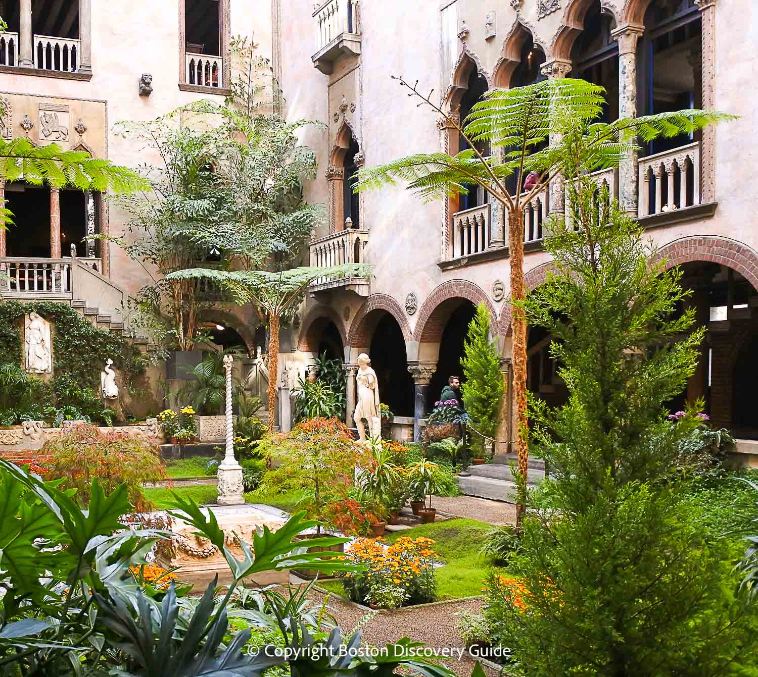 The Winter Garden at the Isabella Stewart Gardner Museum in Boston The Winter Garden at the Isabella Stewart Gardner Museum in Boston