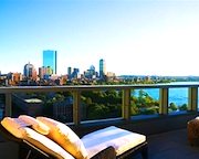 Room with balcony overlooking Charles River at Liberty Hotel in Boston - www.boston-discovery-guide.com