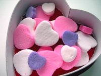 Candy hearts for Valentine's Day in Boston Candy hearts for Valentine's Day in Boston