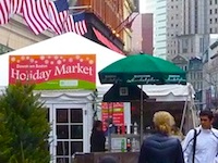 Holiday Market in Boston's Downtown Crossing