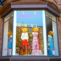 Newbury Street Boston boutique window Newbury Street Boston boutique window