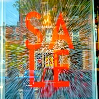 Boston sale sign on Newbury Street Boston sale sign on Newbury Street
