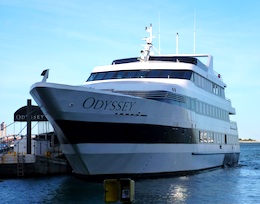 Odyssey cruise ship at Rowes Wharf