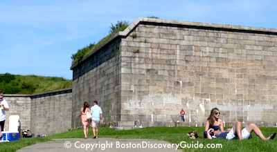 Fort Independence on Castle Island in Boston MA Fort Independence on Castle Island in Boston MA