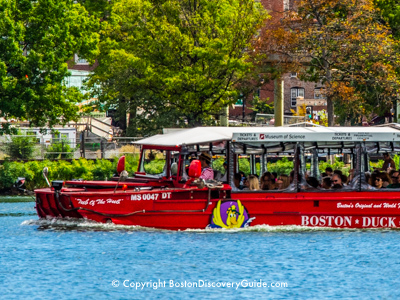 Duck Boat - Popular Boston sightseeing tour