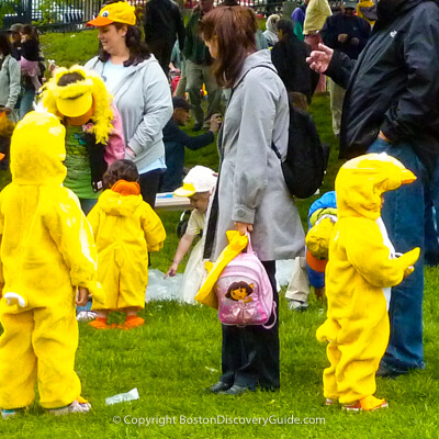 The Duckling Day Parade in Boston