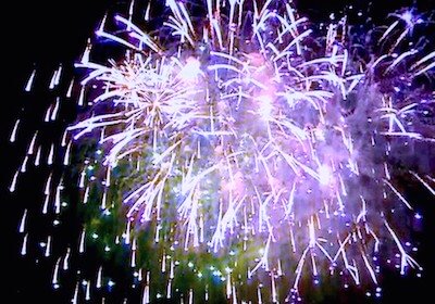 Fireworks at Boston's First Night celebration