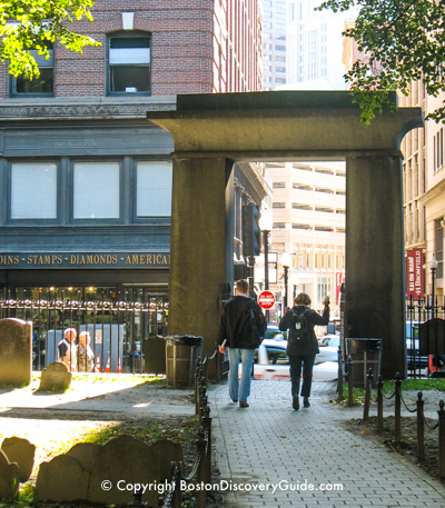 Egyption style entrance to Boston's Granary Burying Ground Egyption style entrance to Boston's Granary Burying Ground