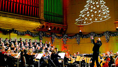 Boston Holiday Pops show at Symphony Hall